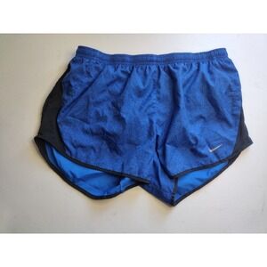 Nike Dri-Fit Running Shorts Women's‎ Medium Blue Black Athletic Gym Workout